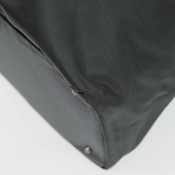 GUCCI Boston Bag Nylon Enamel 2way Gray Auth ti2188 - Picture 15 of 16